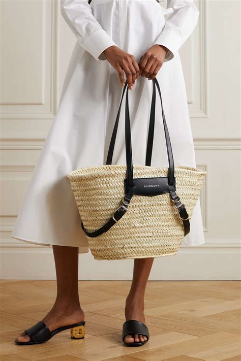 givenchy voyou straw tote.